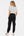 Umstands-Satinhose im Cargo-Stil – Schwarz