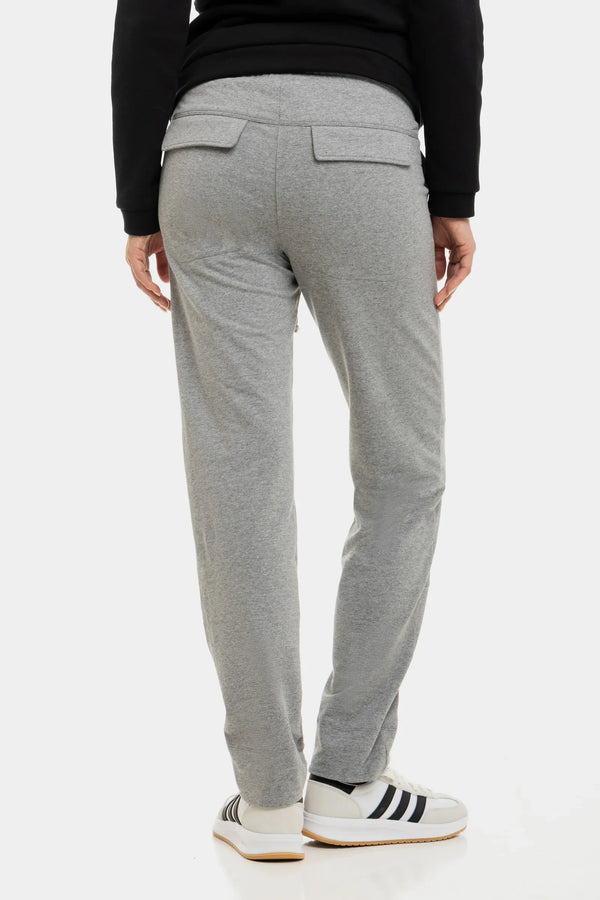 Lässige Umstandshose unter dem Bauch – Grau