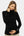 Schwarzer Umstands- & Stillpullover mit Rollkragen