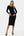 Langes figurbetontes Umstands- und Stillkleid – Schwarz