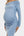 Langes elegantes Umstandskleid mit Off-Shoulder – Babyblau