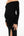 Langes elegantes Umstandskleid mit Off-Shoulder – Schwarz
