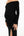 Langes elegantes Umstandskleid mit Off-Shoulder – Schwarz