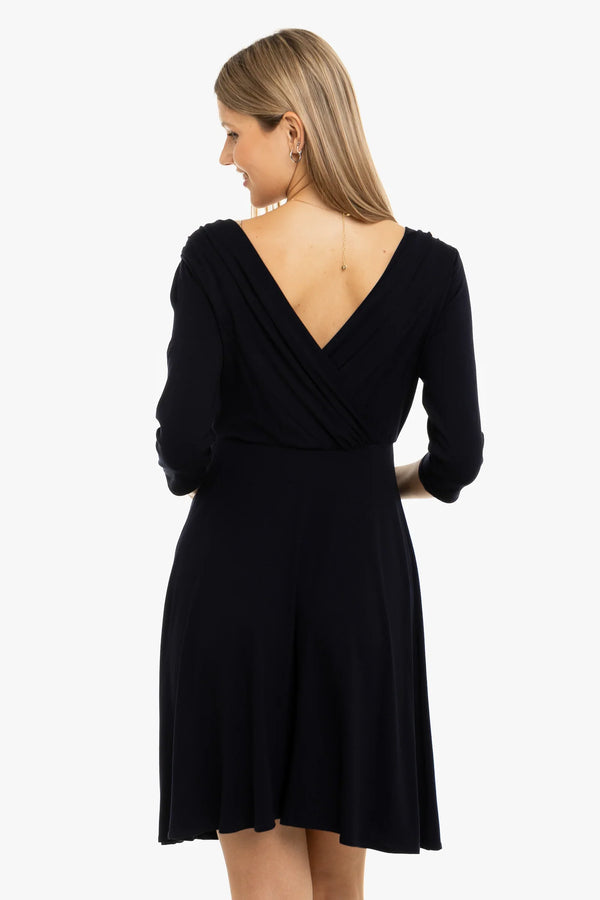 Elegantes Umstands- & Stillkleid – Dunkelblau