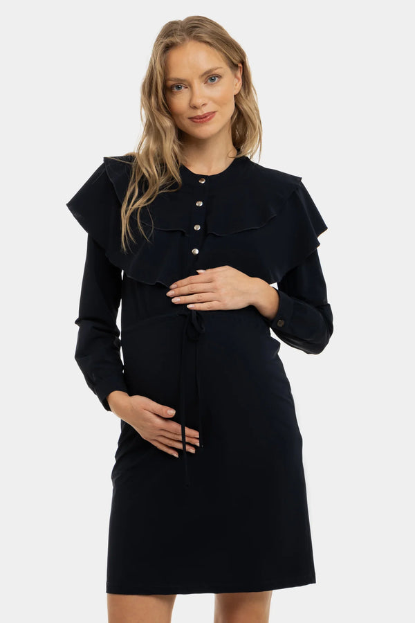 Umstands- und Stillkleid aus Jersey mit Druckknöpfen