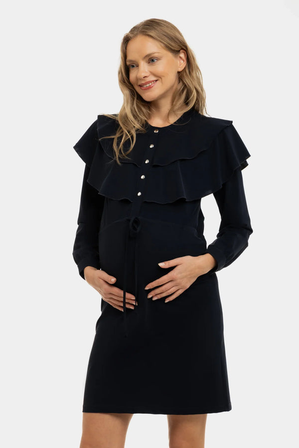 Umstands- und Stillkleid aus Jersey mit Druckknöpfen