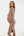 Gestricktes figurbetontes Umstandskleid – Sandbraun