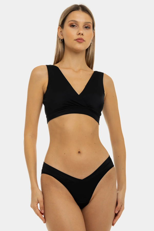 Umstandsslip mit niedriger Taille und Wickeldesign vorn