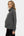 Dunkelgrauer Rippstrick-Umstands- und Stillpullover