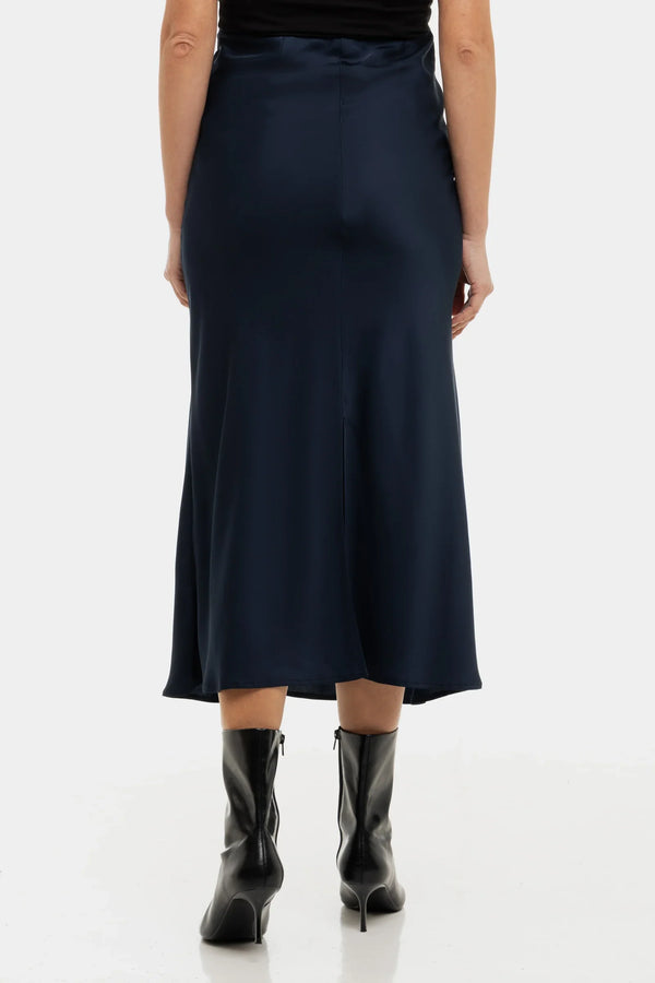 Satinierten Umstandsrock – Dunkelblau