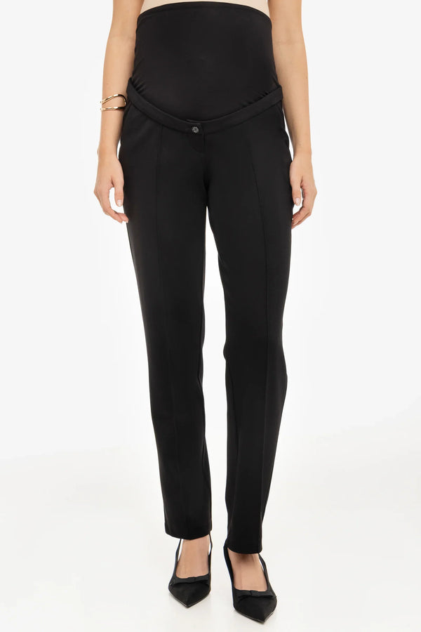 Signature Taillierte Schwangerschaftshose – Schwarz