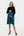Satiniertes Umstands- und Stillkleid mit Pullover – Petrol