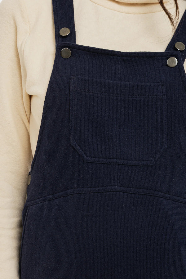 Gestricktes Umstands- und Stillkleid – Dunkelblau