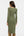 Langes geripptes Umstands- und Stillkleid mit langen Ärmeln – Khaki