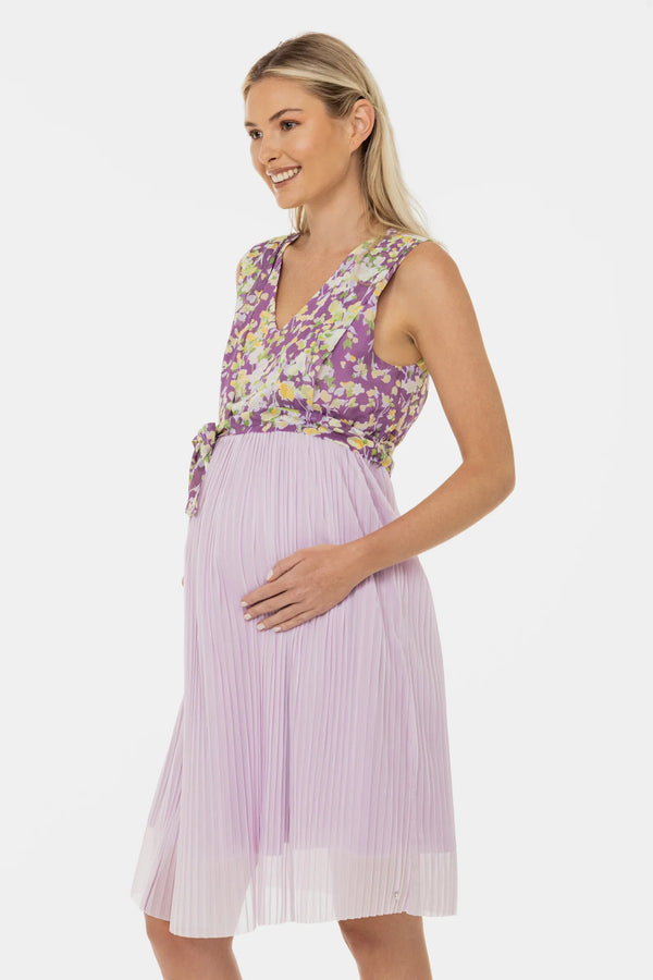 Festliches Umstands- und Stillkleid mit Falten