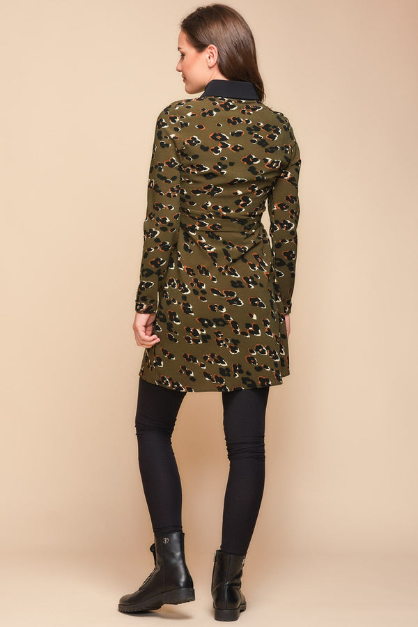 Umstands- und Stillkleid mit Animal-Print