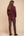 Umstandshose aus Kunstleder – Bordo
