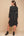 Asymmetrisches Umstands- und Stillkleid mit Streifen