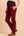 Cord-Umstandshose – Bordeauxrot