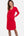 Elastisches Umstands- und Stillkleid – Rot