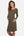 Tailliertes Umstands- und Stillkleid – Khaki