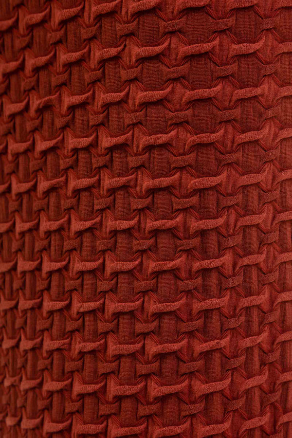 Langes figurbetontes Umstands- und Stillkleid - Kupfer