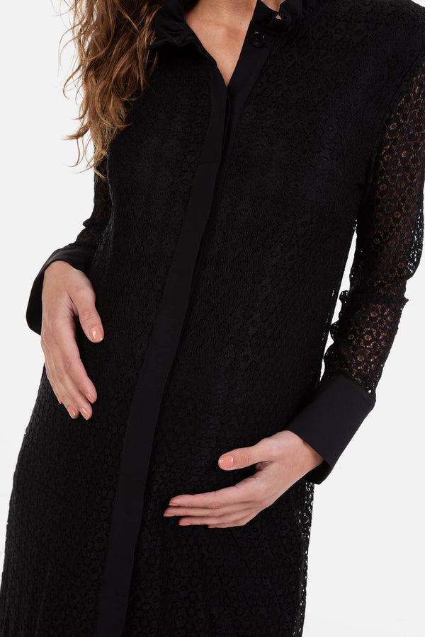 Umstands- und Still-Blusenkleid aus Spitze