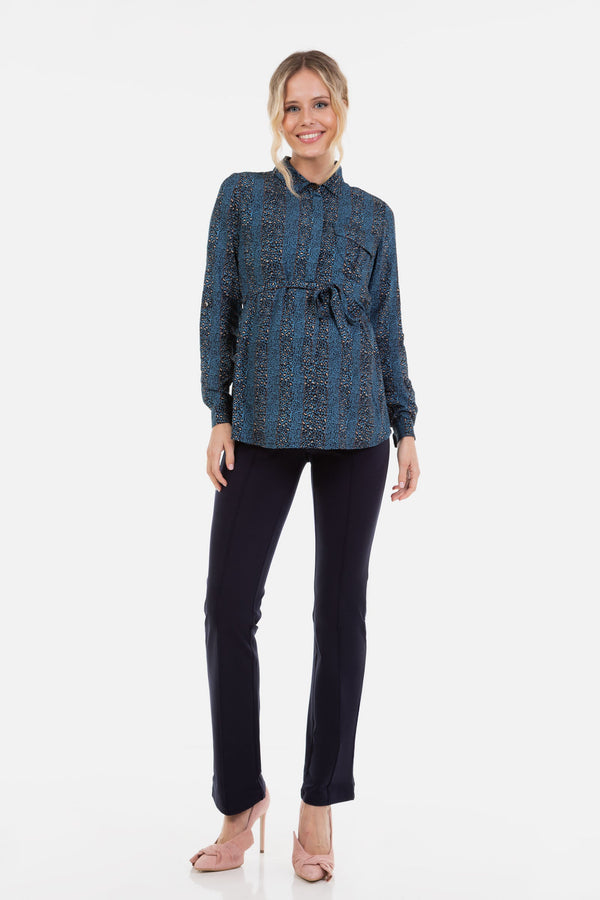 Jersey Umstandshose – Dunkelblau