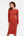 Langes, figurbetontes Umstands- und Stillkleid – terrakotta