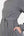 Langes Umstandskleid mit A-Linien-Silhouette – Grau