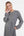 Langes Umstandskleid mit A-Linien-Silhouette – Grau