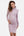 Bodycon Umstands- und Stillkleid mit Rollkragen – Altrosa