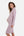 Bodycon Umstands- und Stillkleid mit Rollkragen – Altrosa