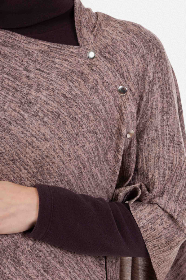 2-in-1 Schal & Stilltuch – Melangiert