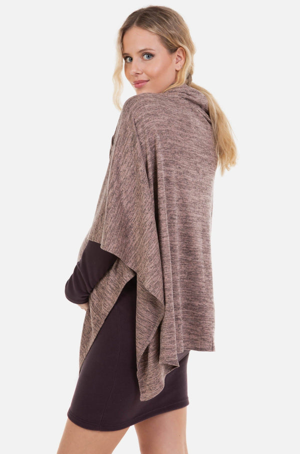 2-in-1 Schal & Stilltuch – Melangiert