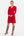 Umstandskleid mit Knotendetail vorne – Rot