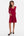 Ausgestelltes Umstands- und Still-Wickelkleid – Bordeaux