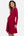 Ausgestelltes Umstands- und Still-Wickelkleid – Bordeaux