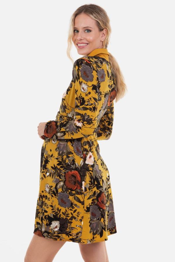 Umstands- und Stillkleid mit Blumenmuster
