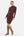 Bodycon Umstands- und Stillkleid mit Rollkragen – Bordeaux