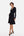 Ausgestelltes Umstands- und Still-Wickelkleid – Dunkelblau
