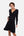Ausgestelltes Umstands- und Still-Wickelkleid – Dunkelblau