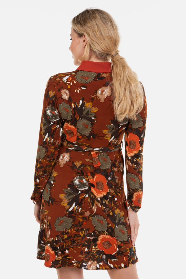 Umstands- und Stillkleid mit Blumenmuster