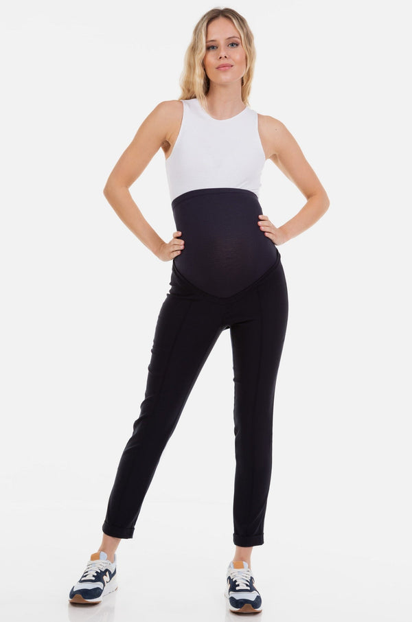 Elastische Umstandshose – Dunkelblau