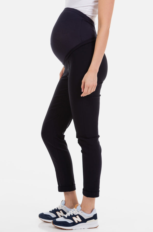 Elastische Umstandshose – Dunkelblau