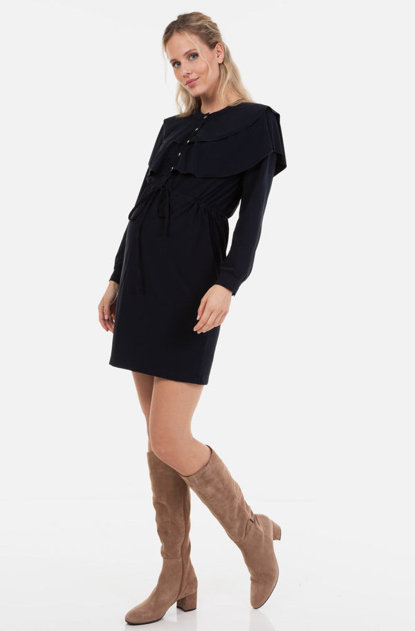 Umstands- und Stillkleid aus Jersey mit Druckknöpfen