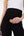 Umstands-Leggings aus Jersey mit gebürsteter Innenseite – Schwarz