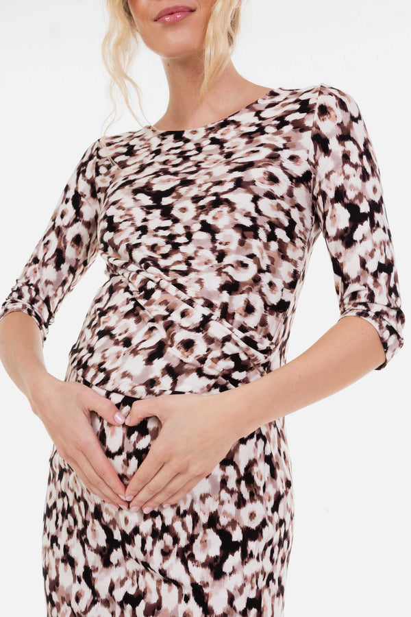 Umstands- und Stillkleid mit Raffungen