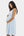 Elegantes Umstandskleid mit Raffung – Babyblau
