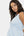 Elegantes Umstandskleid mit Raffung – Babyblau